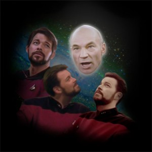 Three Riker Picard